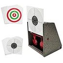 Atflbox BB Trap Target with 20pcs Paper Target and Resetting Shooting Target for Airsoft Pellet Gun Rifle BB Gun