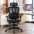 Ergonomic Mesh Office Chair with Retractable Footrest Computer Chair and High Back Gaming Chair for Adults Home Office Chair