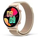 Smart Watch for Women with Metal Straps, 1.32" HD Full Touch Screen Fitness Trackers with Blood Pressure Blood Oxygen Heart Rate Sleep Monitor, IP67 Waterproof Smartwatch for Android iPhone