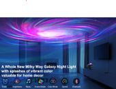 Proyector LED Cielo Estrellado Galaxia Proyector Estrella Aurora Luz Nocturna con Bluetooth
