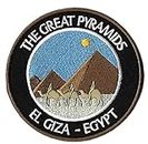 The Great Pyramids Giza Egypte Écusson brodé 8,9 cm thermocollant à coudre Extérieur Souvenir Voyage Vacation Parc National Adventure Explorer Wonders of The World Series Badge Appliques