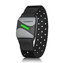 CooSpo Heart Rate Monitor Armband Bluetooth4.0 & ANT+,Optical Armband Heart Rate Sensor with LED Tracking HR Zone HRV, IP67 HR Monitor for Peloton Zwift Polar DDP Yoga Bike Computer Sport Watches