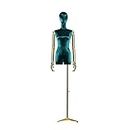 Mannequins Torso Female, Height Adjustable Manikin with Metal Arm and Base, Easy To Move Dress Forms and Mannequins, Used For Shop Window Jewelry Display (Color : Purple) (Blue)