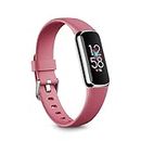 Fitbit Luxe Fitness and Wellness Tracker with Stress Management, Sleep Tracking and 24/7 Heart Rate, Orchid/Platinum, One Size (S & L Bands Included) - Singapore Edition