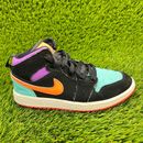 Nike Air Jordan 1 Mid Candy Girls Size 1Y Athletic Shoes Sneakers 640734-083
