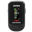MCP Intex IT-OX02 Pulse Oximeter with Oxygen Saturation Monitor, Heart Rate and SpO2 Levels Oxygen Meter with LED Display Pulse Oximeter (Black)