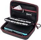 Smatree Hard Carrying Case for New Nintendo 3DS XL/New 2DS XL, Hard Protective Shell Travel Case for Nintendo New 3DS/Nintendo New 3DS XL-Super NES Edition- Black/Red