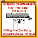 Free iCloud For iPhone 5S Motherboard With/NO Touch ID 16gb/32gb/64gb Logic boards With IOS System