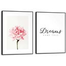 Poster REINDERS "Dream Flower" Bilder Gr. B/H/T: 30 cm x 40 cm x 1,6 cm, rosa Poster