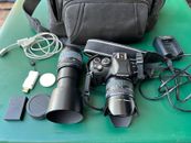 Olympus E-410 10.0MP Digital SLR Camera black 14-42mm zoom Lense bag
