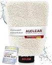 ALCLEAR 950013WH Microfibre Glove for Washing Car with Car Shampoo and Cleaner,Better Than Car Wash Sponge, Polishing or Microfibre Cloth, Motorcycles, Car Preparation and Care, Black/White, 27x17cm
