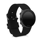 kwmobile Strap Compatible with Polar Vantage M/Grit X Strap - Replacement Silicone Watch Band - Black