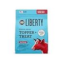BIXBI Liberty Freeze Dried Dog Food Topper + Dog Treat, Beef Recipe, 4.5 oz - 98% Meat and Organs, No Fillers - Pantry-Friendly Raw Treat or Food Topper - USA Made in Small Batches