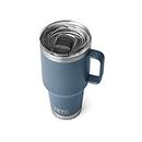 YETI Stainless Steel Rambler Travel Drinking_Cup, Vacuum Insulated with Stronghold Lid, 30 Ounces, Nordic Blue