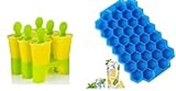 Gadget Deals Combo of Set of 6- ice Cream Mould - ice Tray for Freezer | ice Cream Maker | kulfi Moulds Set | kulfi Mould | kulfi Maker | Ice Pop Makers | kulfi Candy- ice Tray | ice Tray Silicone