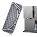 Kühlschrank-Tropfauffangschale, Rechteckiger Silikon Kühlschrank Tropffänger Schneidbar Robust Wiederverwendbar Kühlschrank Wasserspender Pfanne für Kühlschrank Wasserspender (Grau)