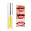Lip Plumper Gloss Lips Plumping Lip Gloss,Natural Lip Plumper Lip Care Products,Softer Bigger Fuller Lips,Hydrating and Reduce Fine Lines,Lip Gloss Energizes Plump Lips