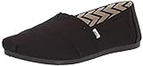 TOMS Women's, Alpargata Recycled Slip-On Solid Black 7 M