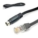 PUROSUR Compatible Speaker Cable 8-Pin DIN to RJ-45 for Bose Lifestyle Series 18, 28, 35, 38, and 48 systems Crystal Head 8 Pin Speaker Cable