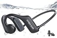 MTOXW Bone Conduction Headphones, Open Ear Headphones Bluetooth 5.3 Built-in MP3 32G Memory, IP68 Waterproof Headphones,8H Playtime Wireless Earphones for Swimming, Workout, Running, Hiking, Cycling