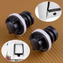 2 Pieces Drain Plugs Black Replacement Fit für RTIC Coolers Refrigerator k1