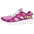 Nike Schuhe Free Run 2 (GS) Fuchsia Glow-Key Lime-Fuchsia Flash-White (477701-503) 35,5 Pink