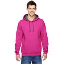 Fruit of the Loom SF76R Adult 7.2 oz. SofSpun Hooded Sweatshirt in Cyber Pink size 2XL | Cotton/Polyester Blend