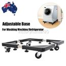 60-80cm Adjustable Base Bracket with Wheel Fridge Washing Machine Moveable Base