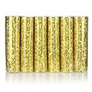 KarneLux® Lot de 6 serpentins dorés à paillettes métalliques
