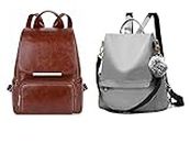 DN DEALS Stylish and latest Women Backpack Combo for office, tuition and college (BROWN)