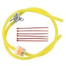 GOOFIT Yellow Gasoline Hose Fuel Line Rubber Line 6mm Fuel Valve Pump Tank Closed Replacement For Moped Dirt ATV Moped Scooters Pack Pocket