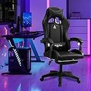 Savya Home Snipe Gaming Chair with Adjustable Headrest & Lumbar Support,135° Recliner Chair| Stretchable Armrest with Footrest,Computer Chair, Ergonomic Chair, Apex Crusader Gaming Chair Series, Black