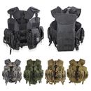 Tactical Chest Rig Harness Vest Outdoor Climbing Protection Armor Gear Carry Bag