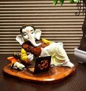 Hindu God Lord Ganesha Work on laptop Idol  Statue Sculptures & Figurines