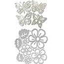 12 Piezas Troqueles de Corte de Flor Mariposa, Plantilla de 3D de Corte, para Decoración de Álbumes, Tarjetas de Felicitación, Decoración Artesanal de Bricolaje