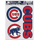 MLB Chicago Cubs Decal Multi Use Fan 3 Pack, Team Colors, One Size