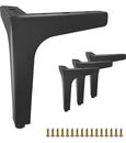 6" Metal Furniture Legs| Modern Furniture Sofa Legs Set of 4 DIY Black Triangle 