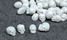 100 skulls schädel 28/32mm für tabletop / basing / warhammer bits / modellbau