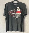 Auténtica Camiseta Prenda para Hombre Garaje de Monos de Gas Talla Grande Sombrero de Navidad Negra Nueva