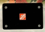 THE HOME DEPOT Classic Logo Over Black Metal Plate ( 2007 ) Gift Card ( $0 )