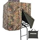 XProudeer Hunting Tree Stand Blind Cover,Treestand Camo Blind Kit,141.73"x35.43"Universal Tree Stand Accessories for Deer Hunting,Large Size with Silent Buttons