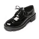Damen Büro Damenschuhe Damenschuhe Oxford Schuhe flache Schuhe Lederschuhe