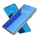 SmartLike Glass Flip Cover for Samsung Galaxy M10s / Samsung Galaxy M10 S - Blue
