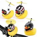 Brezze Letter Rubber Duck Helmet, Bike Horn Bell Car Decoration Bicycle Horn Party Supplies (3 Pack)