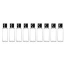 nsb herbals 30ml Empty Clear Plastic Bottles Refillable Travel Size Cosmetic Containers Small Squeeze Bottles With Black Flip Cap For Toiletries, Shampoos, Lotions, Creams (3)