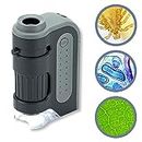 Carson MicroBrite Plus 60x-120x Power LED Lighted Pocket Microscope (MM-300)