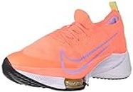 Nike Women's W Air Zoom Tempo Next% Fk Running Shoe (Bright Mango/Purple Pulse-White_7 UK (9 US)_CI9924-800)