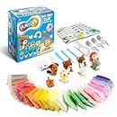 TBC The Best Crafts - Air Dry Clay Kit for Kids DIY Magic Modelling Clay Set for Children Adults Air Drying Dough Set for Boys, Girls as Birthday Gift, Christmas Presents (Animals Birds Flowers)