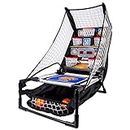 Franklin Sports Basketball Arcade Game - Table Top Bounce A Bucket Shootout - Indoor Electronic Basketball Gameroom Game for Kids