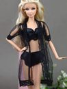 Doll Accessories Black Pajamas Lingerie Bra + Underwear Clothes For 11.5in Doll